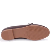 Dagoster DZA07-108526454 Kahve Günlük Babet Kadın Ayakkabı - 4