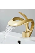 Lüks Gold Altın Şelale Lavabo Bataryası - 1