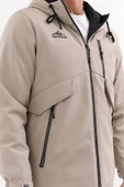 Erkek Siyah Outdoor Su İtici Kapüşonlu Kaban – Rüzgar Geçirmez, Hafif ve Dayanıklı - 4