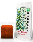 KAKULEM SERTİFİKALI Güneşte Kurutulmuş Çok Acı Süs Biber Pul Biber 100 GR thumbnail 1
