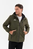 Erkek Yeşil Outdoor Su İtici Kapüşonlu Kaban – Rüzgar Geçirmez, Hafif ve Dayanıklı - 2