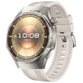 Sneezy Huawei Watch GT6 Pro 46mm ile Uyumlu Metal Tokalı Dikiş Detaylı Şık Dokuma Silikon Kordon  Starlight thumbnail 1