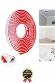2 Adet Ultra Güçlü Dayanıklı Esnek Tezgah Mutfak Banyo Kendinden Yapışkanlı Su Bariyeri 2 Metre - 4