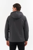 Erkek Gri Outdoor Su İtici Kapüşonlu Kaban – Rüzgar Geçirmez, Hafif ve Dayanıklı - 6