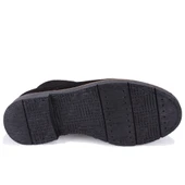 Dagoster DZA07-1236028 Siyah Süet Günlük Düz Topuk Deri Kadın Bot - 4