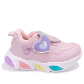 Vicco Lovely 346P25K234 Pudra Ortopedik Işıklı Kız Çocuk Spor Ayakkabı - 2