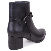 Dagoster DZA07-928905 Siyah Klasik Topuklu Kadın Bot - 4