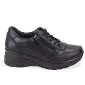 Dagoster DZA07-1309045 Siyah Ortopedik Günlük Deri Kadın Ayakkabı thumbnail 2