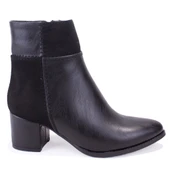 Dagoster DZA07-928910 Siyah Klasik Topuklu Kadın Bot - 2