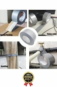 5 Adet Ekstra Güçlü Dayanıklı Su Geçirmez Sızdırmaz Yalıtım İzolasyon Gri Tamir Bandı 10 Mt 48 Mm thumbnail 7