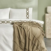 Karaca Home Julia Nevresim Battaniye Takımı Haki thumbnail 5