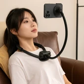 C156 Boyun Askılı Telefon Tutucu Eller Serbest Kullanım Film Oyun ve  Online Ders - 4