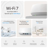 <![CDATA[TP-LINK BE25 BE5000 WIFI7 EV OFİS TİPİ MESH ROUTER]]> - 2