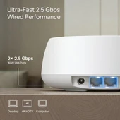 <![CDATA[TP-LINK BE25 BE5000 WIFI7 EV OFİS TİPİ MESH ROUTER]]> - 4