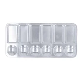 Supertrend Alüminyum Metal Palet Dikdörtgen 11x23 cm. - 1