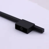 Boyut Siyah Metal 224 mm Mobilya Kolu Aksesuarı Uzun Dolap Kulpları Mutfak Çekmece Kulbu Kapak Kulbu thumbnail 7