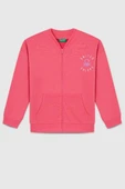United Colors of Benetton Kız Çocuk BNT-G23334 Sweatshirt Pembe thumbnail 1