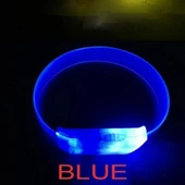 Periboia 3 Modlu Pilli LED Işıklı Esnek Parti Bilekliği Mavi - 3