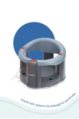Babyjem Önden Açılır Banyo ve Mama Oturağı ve Minderi - 2'Li Set Gri - 7