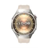 Huawei Watch GT6 Pro 46mm İle Tam Uyumlu Kordon Metal Tokalı Yumuşak Silikon Kordon Kayış  Starlight thumbnail 3