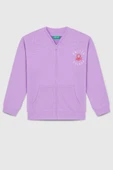 United Colors of Benetton Kız Çocuk BNT-G23334 Sweatshirt Lila thumbnail 1