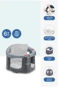 Babyjem Önden Açılır Banyo ve Mama Oturağı ve Minderi - 2'Li Set Gri - 1