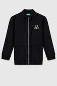 United Colors of Benetton Erkek Çocuk BNT-B23351 Sweatshirt Siyah thumbnail 1