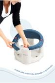 Babyjem Önden Açılır Banyo ve Mama Oturağı ve Minderi - 2 ' Li Set İndigo Mavi - 7