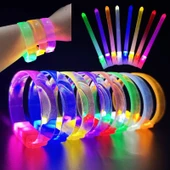 Periboia 3 Modlu Pilli LED Işıklı Esnek Parti Bilekliği Pembe - 2