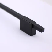Boyut Siyah Metal 224 mm Mobilya Kolu Aksesuarı Uzun Dolap Kulpları Mutfak Çekmece Kulbu Kapak Kulbu thumbnail 6