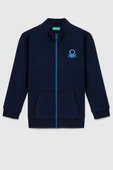 United Colors of Benetton Erkek Çocuk BNT-B23351 Sweatshirt Lacivert thumbnail 1