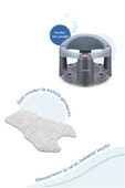 Babyjem Önden Açılır Banyo ve Mama Oturağı ve Minderi - 2'Li Set Gri - 3