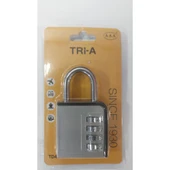 Tri-A 40S Mm Şifreli Asma Kilit Siyah Gri thumbnail 4