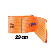 Sapan Polyester Spanzet 10 Ton 8 Metre Kırmızı Sağlam Yük Kaldırma Taşıma İndirme Esnek Halat thumbnail 3