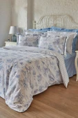 Parisien Çift Kişilik Percale Nevresim Takımı Mavi - 7