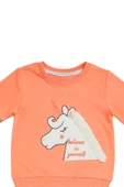 Belive In Yoursey Yele Detaylı Unicorn Baskılı Kız Çocuk Eşofman Takımı - 5