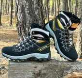2224-Jamper Anatomik Kaydırmaz Tabanlı Soft Shell Outdoor Trekking Erkek Fermuarlı Spor Bot thumbnail 4