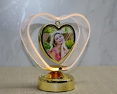 Periboia Kişiye Özel Fotoğraf Alanlı Kalpli Led Çerçeve Model 1 - 1
