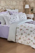 Le Mans Çift Kişilik Percale Nevresim Pike Takımı Lila thumbnail 2