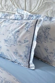 Parisien Çift Kişilik Percale Nevresim Takımı Mavi - 5