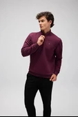 Ellesse Erkek Yarım Fermuarlı Sweat EM580-BRD thumbnail 2
