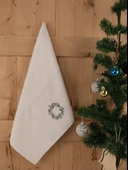 Pamuklu İkili 50x80 cm Modern Nakışlı Desenli Hediyelik Havlu Seti Baveno thumbnail 7