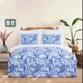 Karaca Home Bellance Mavi %100 Pamuk Tek Kişilik Nevresim Takımı thumbnail 1