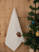 Pamuklu İkili 50x80 cm Modern Nakışlı Desenli Hediyelik Havlu Seti Baveno thumbnail 12