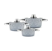 Karaca Biogranit Nare 6 Parça Midi Tencere Seti Blue thumbnail 8