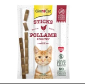 Gimcat Sticks Kümes Hayvanı Etli Tahılsız Kedi Ödül Çubukları 4'lü 20 Gr - 1