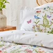 Karaca Home Nadia %100 Pamuk Çift Kişilik Pike Hediyeli Nevresim Takımı Yeşil  - 3