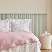 Karaca Home Lidya %100 Pamuk Çift Kişilik Pike Takımı Pudra  thumbnail 4