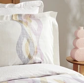 Karaca Home Joan Çift Kişilik %100 Pamuk Saten Nevresim Takımı Bej thumbnail 2