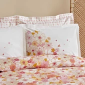 Karaca Home Pegy %100 Pamuk Çift Kişilik Pike Takımı Somon thumbnail 3